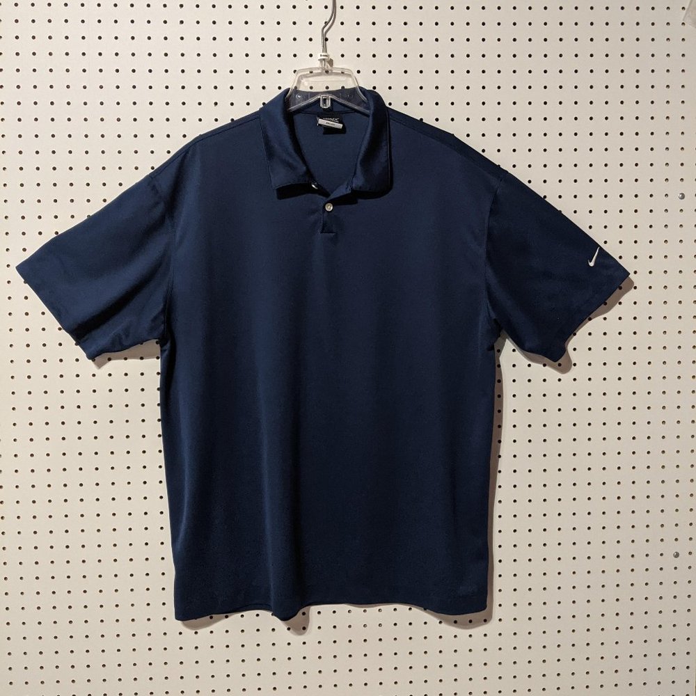Nike Golf Polo Blue Dri-Fit XXL